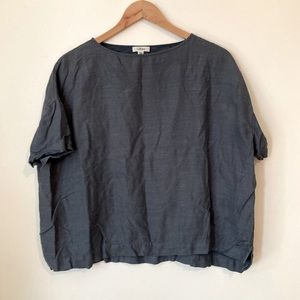 Wilfred dusty blue boxy top